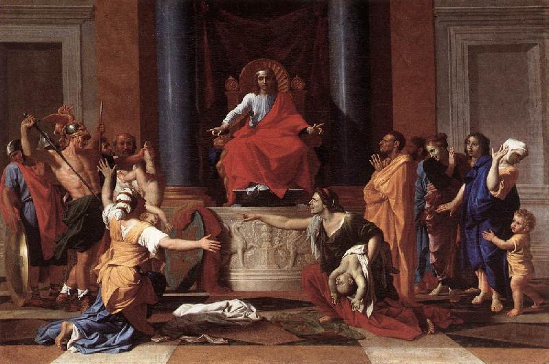 POUSSIN, Nicolas The Judgment of Solomon ag china oil painting image